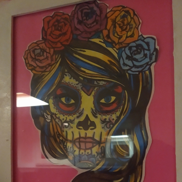 Sugar skull wall hanging - Picture 2 of 2